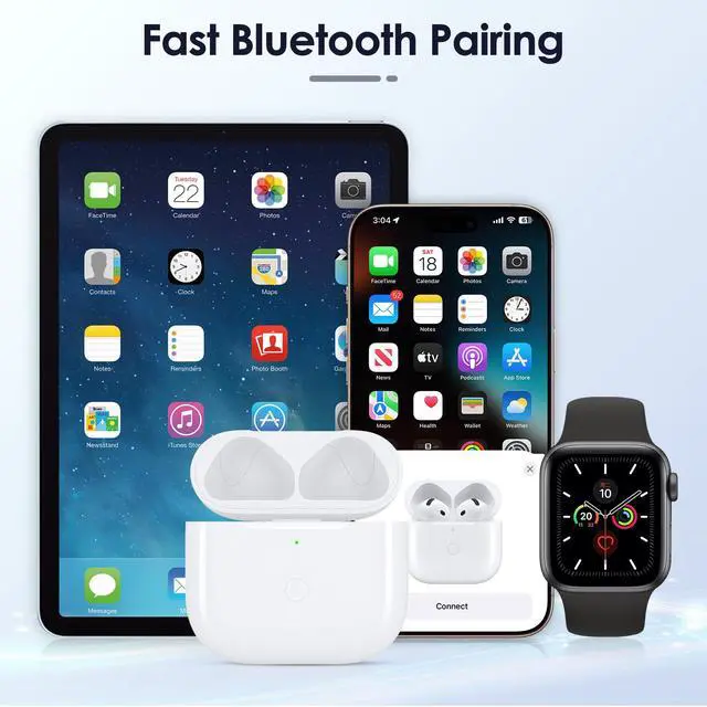Alt view image 6 of 7 - Replacement Charge Case for Airpod 4 Charging Case(ANC) | USB-C Charging,whit Bluetooth Pairing Sync Button,Not Compatible with AirPods 4 Standard Model,Not including Headphones