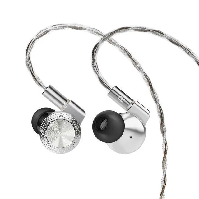 Main image of T10 Pro in-Ear Monitor, Dual Magnetic Circuit 14.2mm Planner Driver HiFi IEM Earphones, Wired Gaming Earbud with Full Metal Housing, Detachable OFC Cable for Singer Musician Audiophile(Silver)