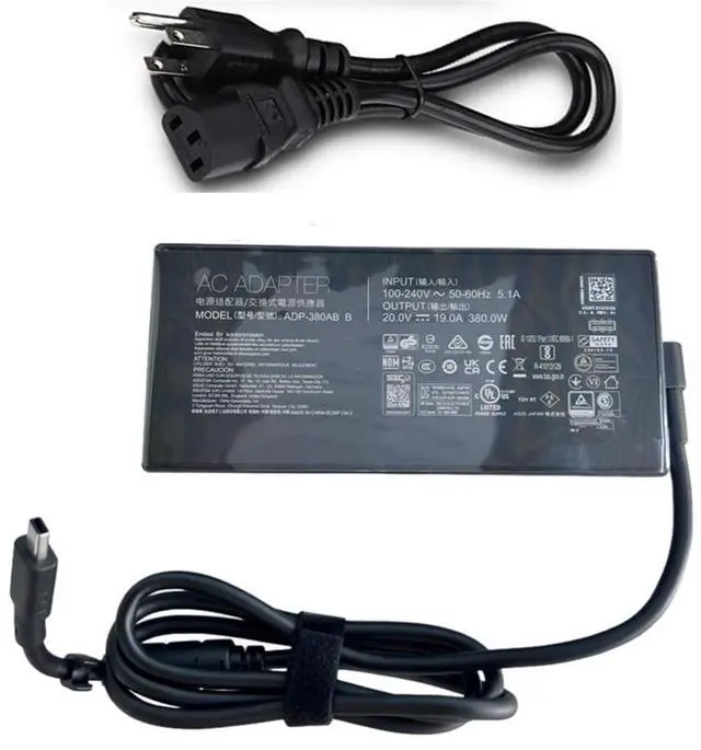 Main image of Genuine ADP-380AB B Compatible with Asus ROG Strix G18 (2025) G815LX RTX5090 20V 19A Rectangle Connector 380W Power Charger ADP-380AB B Laptop Charger ac Adapter