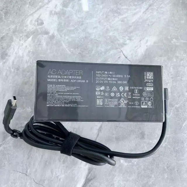 Alt view image 4 of 5 - Genuine ADP-380AB B Compatible with Asus ROG Strix G18 (2025) G815LX RTX5090 20V 19A Rectangle Connector 380W Power Charger ADP-380AB B Laptop Charger ac Adapter
