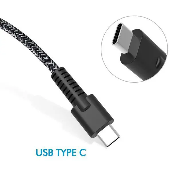 Alt view image 3 of 5 - 65W Laptop USB Charger Fit for HP EliteBook x360 1030 630 745 835 840 845 860 ZBook 14uG5 Firefly 14 15 16 ProBook 440 450 455 460 hp Envy x360 17 Spectre x360 - Type-C 3.25 AC Adapter