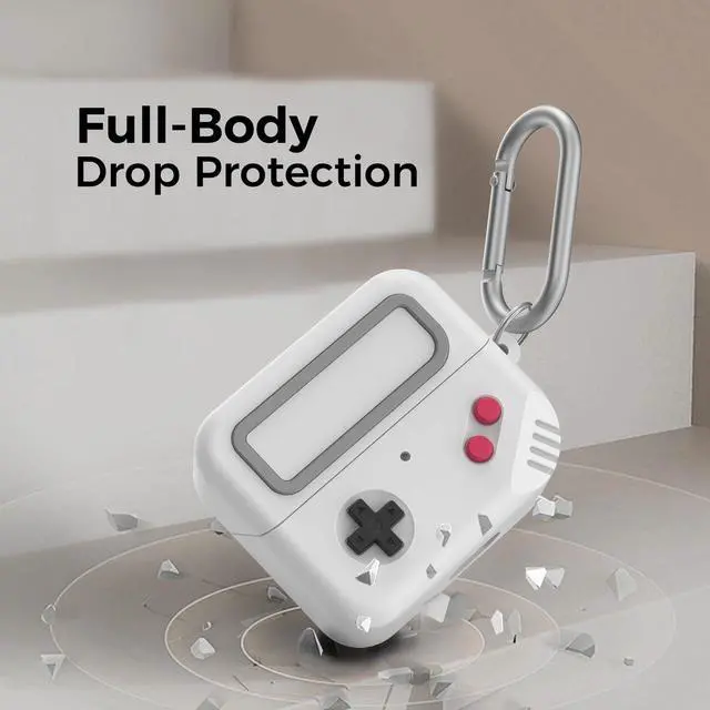 Alt view image 5 of 7 - Galaxy Buds Pro 3 Case - 2024 Silicone Game Design for Samsung Galaxy Buds 3 pro/Buds 3 Pro/Buds 3 FE Case Cover for Men/Women Gamer (Light Grey)