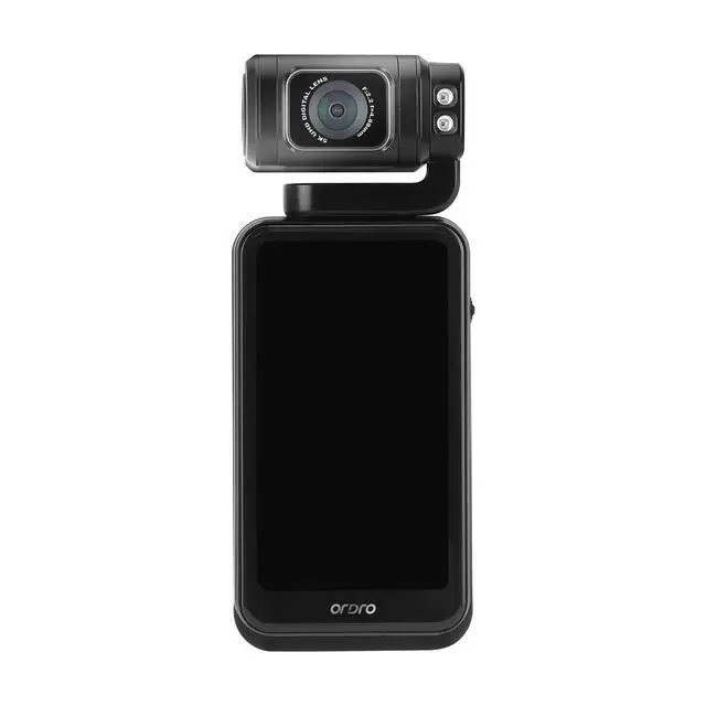 Alt view image 2 of 6 - M3 Handheld Vlog Camera, 5K Pocket Camera with 3.5-inch Flippable Touch Screen, 3250mAh Large Capacity Battery, IR Night Vision Function+64G Memory Card