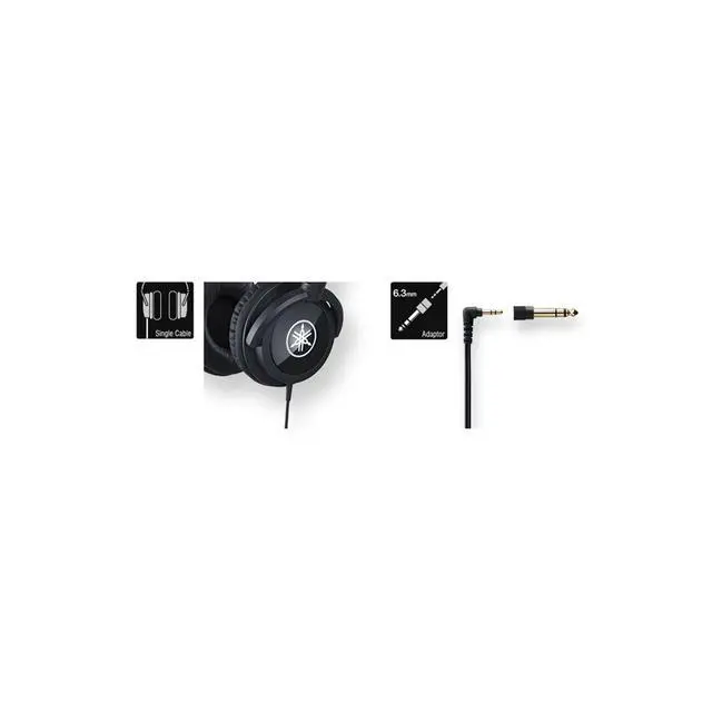 Alt view image 3 of 3 - HPH-100 Headphones, Quality Sound and deep bass, Over The Ear, Wired Musicians Headphones, in Black