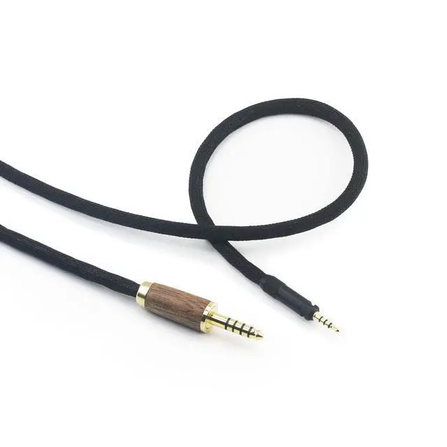 Alt view image 7 of 7 - 4.4mm Balanced Male 6N OCC Copper Silver Plated Cord 4.4mm Balanced Cable Compatible with Sennheiser HD598 HD598 SE, HD560s HD598 Cs, HD598 SR, HD599 HD620S Headphone Walnut Wood Shell