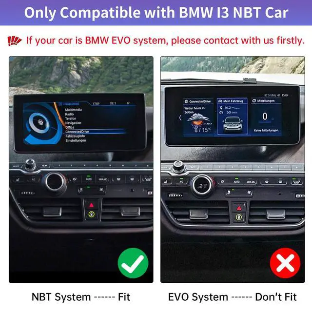 Alt view image 2 of 7 - Wireless CarPlay Interface Decoder for BMW I3 I01 2012-2017 NBT | CarPlay Retrofit Kit for BMW I3 with NBT, Support Wireless Carplay, Android Auto, MirrorLink