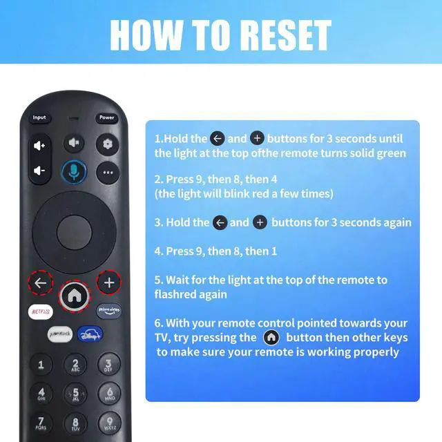 Alt view image 7 of 7 - Voice Replacement Remote Control for Element 4K UHD HDR Xumo TV E500AC43C E500AC50C E500AC55C E500AC65C E500AE98C E300AE24C E550AE55C E550AE75C E550AE86C, Easy Setup, No Batteries Included