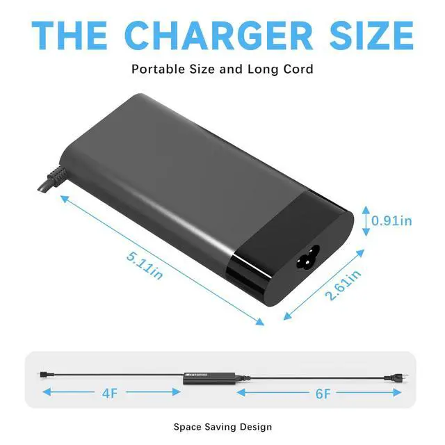 Alt view image 3 of 7 - Charger Compatible with HP ZBOOK Victus 4.5mm Blue Tip 150W Adapter | Compatible with ZBook 15 16 17 15U 15V G3 G4 G5 G6 G7 G8 G9 ZBook Firefly 15 Victus 15 Studio G4 G5 G7 G8 G9 G10 G11 OMEN