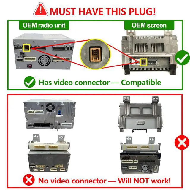 Alt view image 3 of 7 - Wireless CarPlay & Android Auto Retrofit Kit for Infiniti G35 G37 FX35 FX37 FX50 EX35 EX37 QX70 Q40, Check Car Setting Menu Icon Before Buying (See 2 Steps Guide)