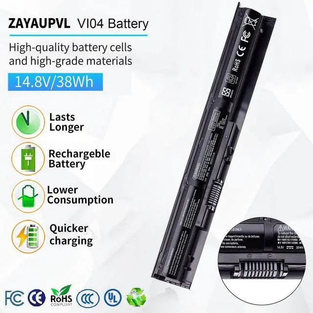 Alt view image 2 of 7 - VI04 Notebook Battery for HP Spare 756743-001 756478-851 756744-001 | 756478-421 VI04041 VI04XL VI04041-CL HSTNN-LB6I HSTNN-C82C ProBook 450 G2 Pavilion 15-P226NR 15-P213CL Envy M7-K111DX