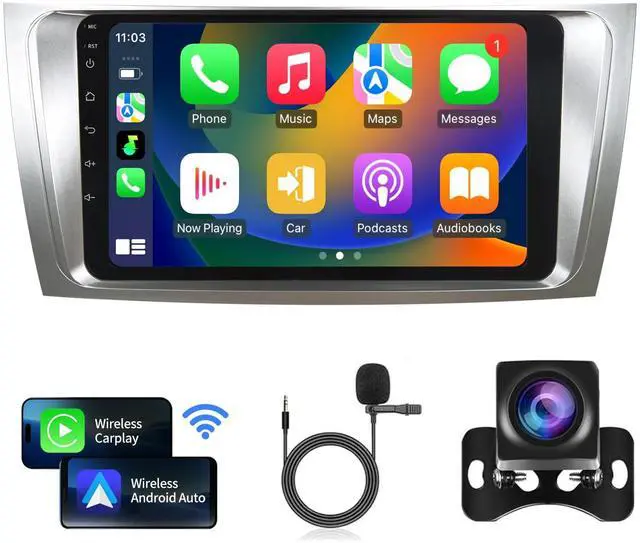Main image of Radio for Toyota Camry 2007 2008 2009 2010 2011 Car Stereo Android 14 9 Inch IPS Touch Screen Wireless Carplay& Android Auto Bluetooth WiFi Wireless GPS FM SWC Backup Camera Head Unit