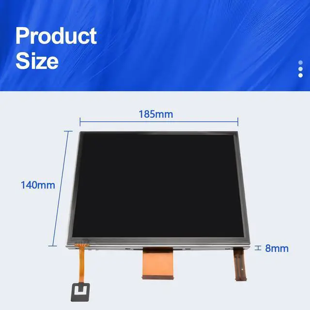 Alt view image 4 of 6 - 8.4" LCD Display with Touch Screen Digitizer Compatible with 2011-2014 Chrysler 300, 2013-2017 Dodge Dart, 2011-2018 Journey, 2011-2014 Charger, 2014-2017 Maserati Ghibli Part Number LAJ084T001A
