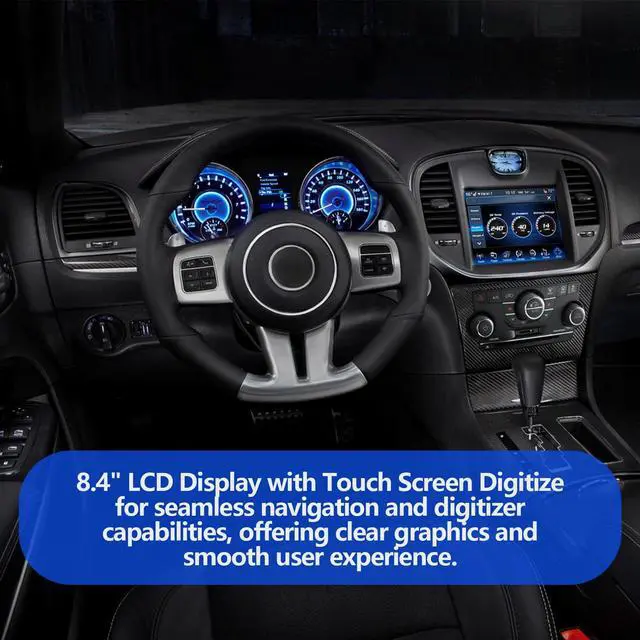 Alt view image 6 of 6 - 8.4" LCD Display with Touch Screen Digitizer Compatible with 2011-2014 Chrysler 300, 2013-2017 Dodge Dart, 2011-2018 Journey, 2011-2014 Charger, 2014-2017 Maserati Ghibli Part Number LAJ084T001A