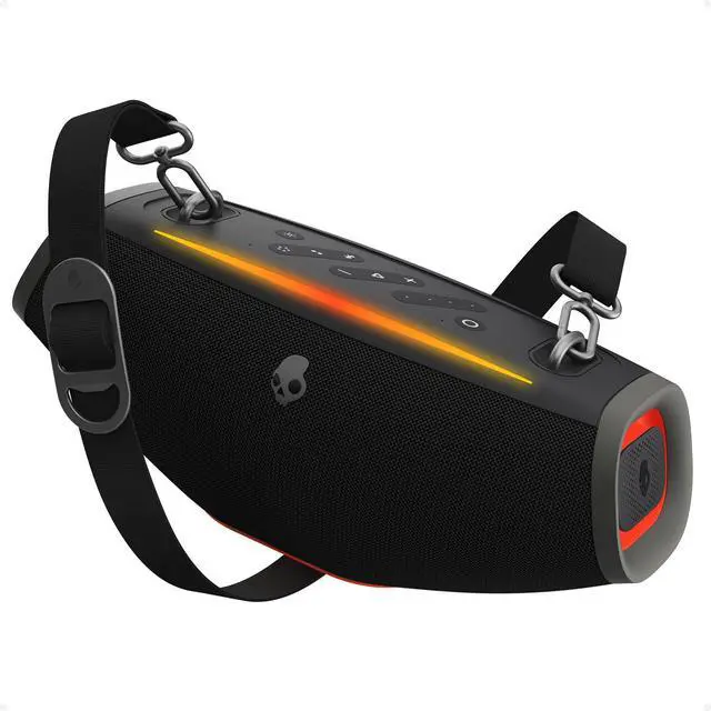 Main image of Skullcandy Barrel Mini Portable Bluetooth Speaker, IPX7, 12-Hour Battery | Bluetooth 5.3, True Wireless Stereo, Multi-Link up to 99 Speakers, USB-C, LED Lights, Rechargeable Battery, Water-Resistant