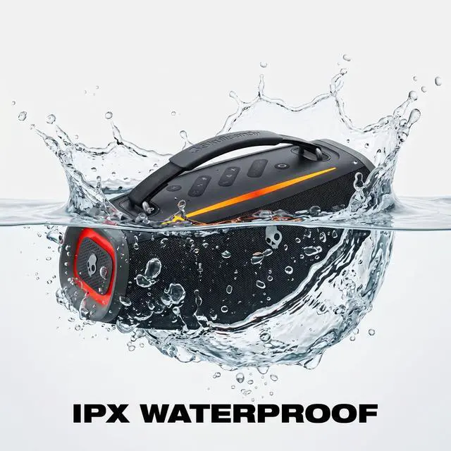 Alt view image 5 of 7 - Skullcandy Barrel Mini Portable Bluetooth Speaker, IPX7, 12-Hour Battery | Bluetooth 5.3, True Wireless Stereo, Multi-Link up to 99 Speakers, USB-C, LED Lights, Rechargeable Battery, Water-Resistant