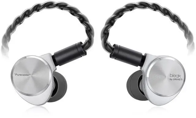 Main image of bleqk Purecaster in Ear Monitors, 12.2mm Aluminum-Magnesium Alloy Dynamic Driver HiFi IEM, CNC-Milled Metal Shell, Interchangeable Nozzle, Detachable 0.78mm 2 Pin Cable