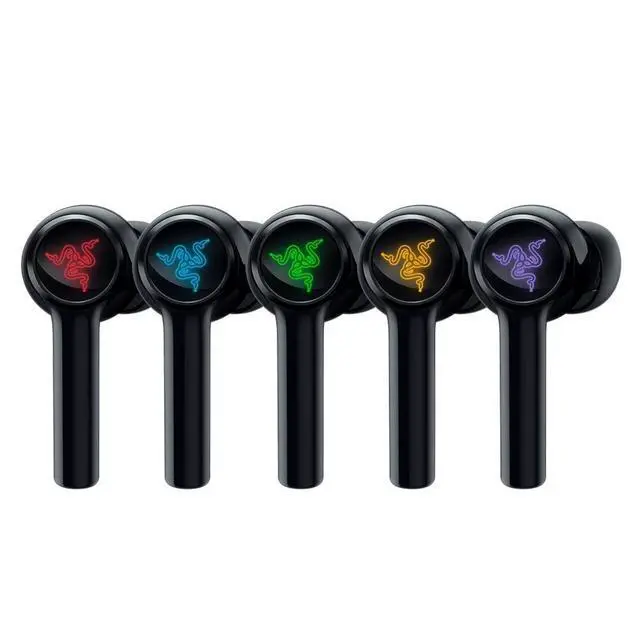 Alt view image 5 of 7 - Hammerhead True Wireless (2nd Gen) Bluetooth Gaming Earbuds: Chroma RGB Lighting -60ms Low-Latency- Active Noise Cancellation - Dual Environmental Noise Cancelling Microphones- Classic Black