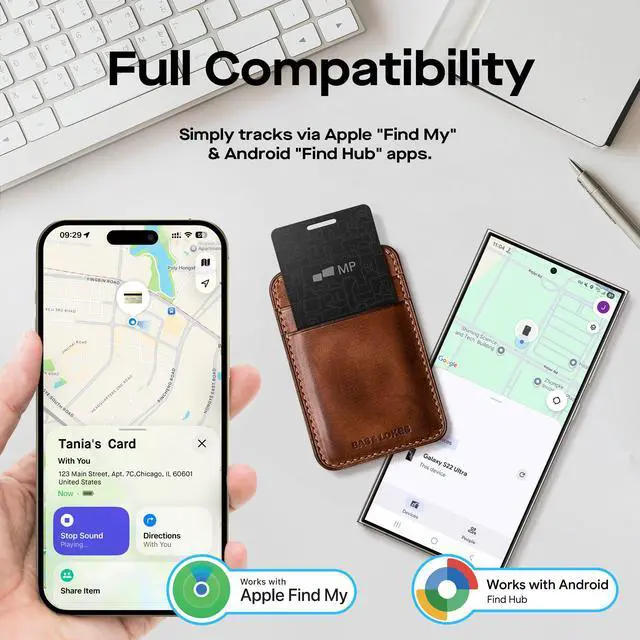 Alt view image 2 of 7 - 2026 Mobile Pixels Wallet Tracker Card, Works with iOS/Android (2-Pack) | Ultra Slim Rechargeable Bluetooth Tracker, Tracker Key Finder, Portable Item Locator for Wallet, Bags, Luggage