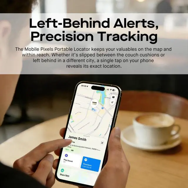 Alt view image 7 of 7 - 2026 Mobile Pixels Wallet Tracker Card, Works with iOS/Android (2-Pack) | Ultra Slim Rechargeable Bluetooth Tracker, Tracker Key Finder, Portable Item Locator for Wallet, Bags, Luggage