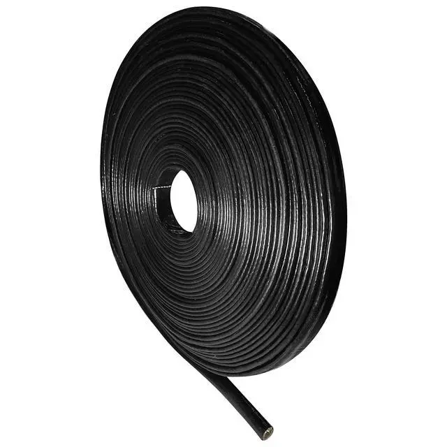 Alt view image 3 of 3 - 1/2 ID Heat Shielded Fire Thermo Armor Fire Sleeve Silicone Coated Fiberglass for Hose Lines & Electrical Wiring Black, 3 feet