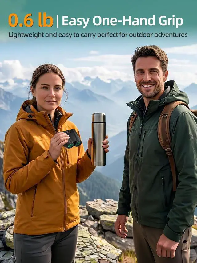 Alt view image 4 of 7 - Binoculars for Adults and Kids, 20x25 Compact High Power Binoculars with Low Light Vision for Bird Watching, Large Eyepiece Waterproof Outdoor Hunting, Travel, Sightseeing
