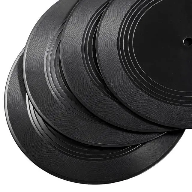 Alt view image 4 of 7 - 24 Pack Blank Vinyl Records, 7 Inch Black Vinyl Records Vintage Fake Records Albums Records, Plain Vinyls Record Retro Decor for Home Party Studio Wall Aesthetic Graffiti