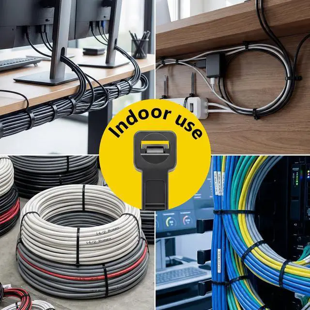 Alt view image 5 of 7 - Zip Ties Assorted Size,10+12+14+16+18 Inch,120 LBS Tensile Strength | Heavy Duty Cable Wire Ties With Self-Locking Adjustable More Durable Nylon Tie Wraps for Indoor Outdoor500 Pack