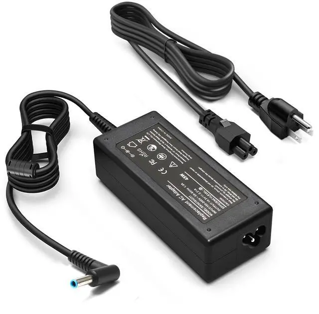 Main image of 45W Charger for HP Model 17 Laptop Replacement Power Cord Blue Tip | Lost your cord? Instantly power up your dead HP 17 laptop! Ideal for HP 17-by, 17-cn, 17-cp, 17-ca series