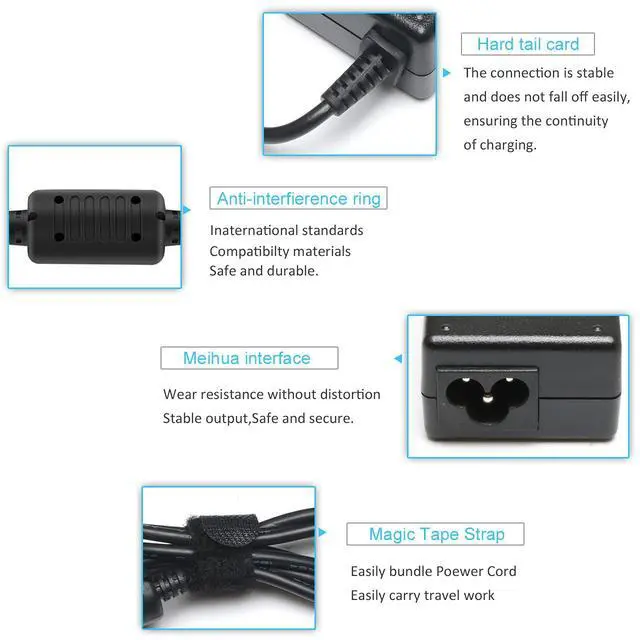 Alt view image 5 of 7 - 45W Charger for HP Model 17 Laptop Replacement Power Cord Blue Tip | Lost your cord? Instantly power up your dead HP 17 laptop! Ideal for HP 17-by, 17-cn, 17-cp, 17-ca series
