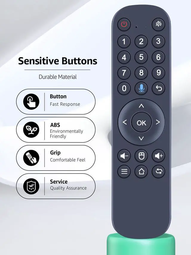 Alt view image 6 of 7 - Replacement Voice Remote Control for HTV 7/ H7 / HTV 8 / H8 /htv cast Brazil Brazilian TV Box