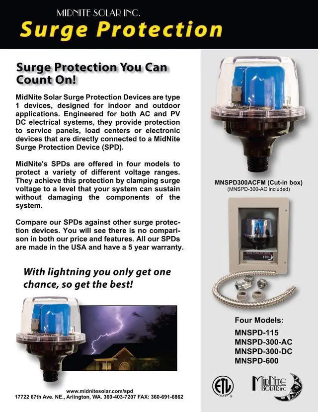 Alt view image 2 of 4 - MNSPD-300-DC Surge Protection Device 300VDC