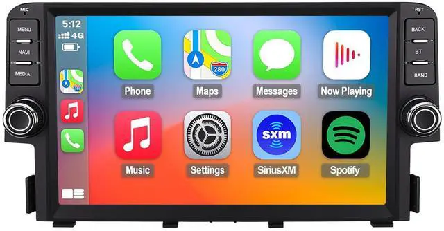 Main image of 4G Network Radio for Honda Civic Upgrade 2016-2021,Stereo Replacement,QLED Touch Screen,8core CPU,Carplay and Android Auto,OEM Style