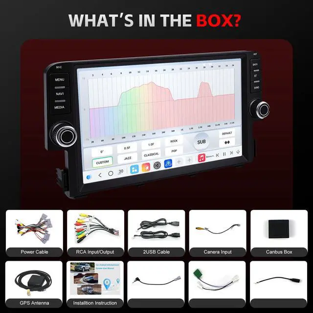 Alt view image 6 of 7 - 4G Network Radio for Honda Civic Upgrade 2016-2021,Stereo Replacement,QLED Touch Screen,8core CPU,Carplay and Android Auto,OEM Style