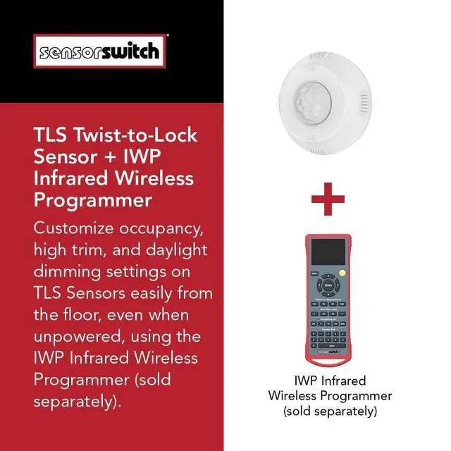 Alt view image 3 of 7 - Twist-to-Lock Motion Sensor, Easy to Install Daylight and Motion Detector for Lithonia Lighting Compact Pro Family Luminaires, Photocell and PIR Detection IP66 Rated, White (TLS WH)