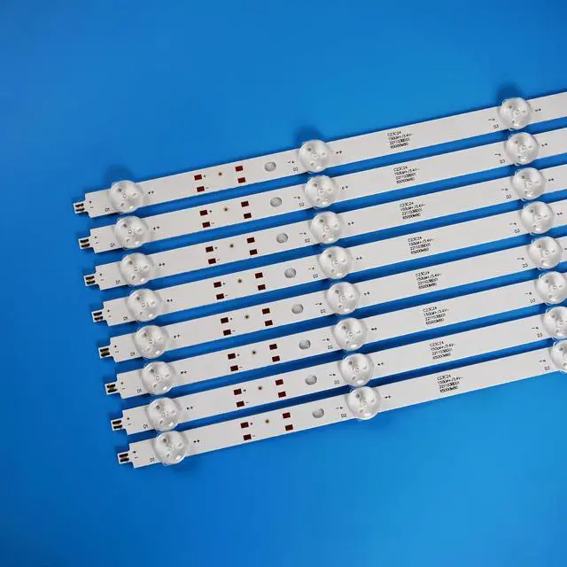 Alt view image 2 of 7 - LED Backlight Strips for ONN 100012587 LED65D07-ZC62AG-02D 30365007043 LU65C61 | 8 Pieces ONN 100012587-CA 65R3 M22227-MT M22083-MT 65FN2EA 65FN4KA LU65D31(PRO) LS65Z51Z