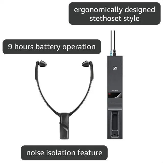 Alt view image 3 of 7 - Consumer Audio RS 2000 Digital Wireless Headphone for TV Listening - Black, medium