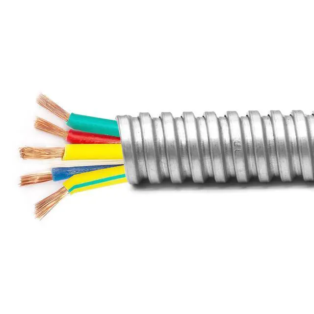 Alt view image 4 of 7 - 3/4 Inch x 50 Ft Flexible Reduced Wall Electrical Conduit, Galvanized Steel Metal Flexible Conduit for Electrical Wiring, Outdoor Cable Management and Greenfield Application