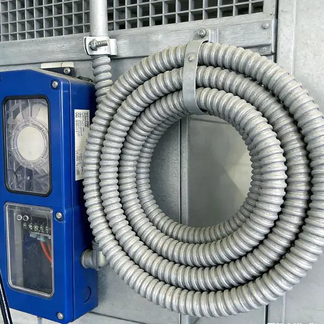 Alt view image 7 of 7 - 3/4 Inch x 50 Ft Flexible Reduced Wall Electrical Conduit, Galvanized Steel Metal Flexible Conduit for Electrical Wiring, Outdoor Cable Management and Greenfield Application