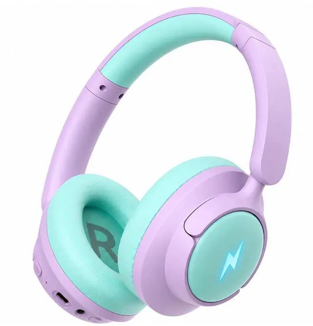 Main image of Active Noise Cancelling Wireless Kids Headphones, Kids Bluetooth 6.0 Headphones, Safe Volume 94dBA Headphones for Kids, 100H Playtime, Type C Fast Charging, LED for iPad, School, Travel
