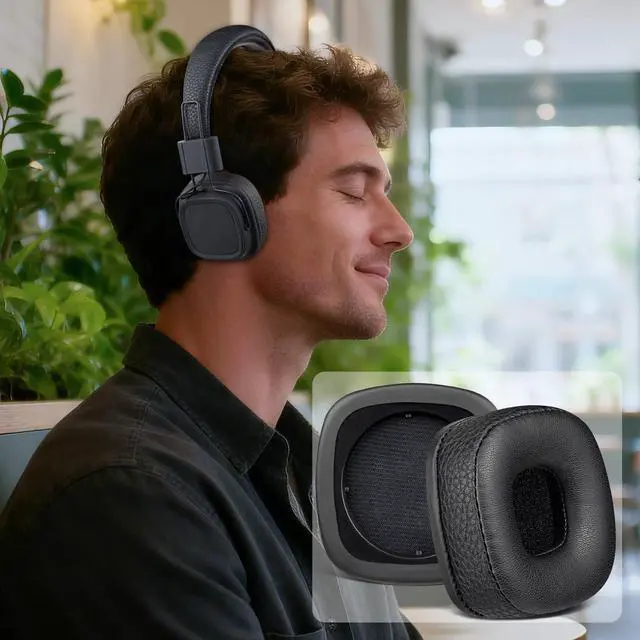 Alt view image 5 of 7 - Earpads for Marshall Major I/II/III/IV (1/2/3/4) - Black | Do Not Fit Major V Headphones