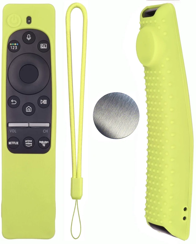 Main image of Silicone Protecitve Case Cover for Samsung Smart TV Remote Control BN59 Series, with Magnet Anti-Lost Shockproof Soft Anti Slip Samsung Remote Control Cover(Luminus Green)