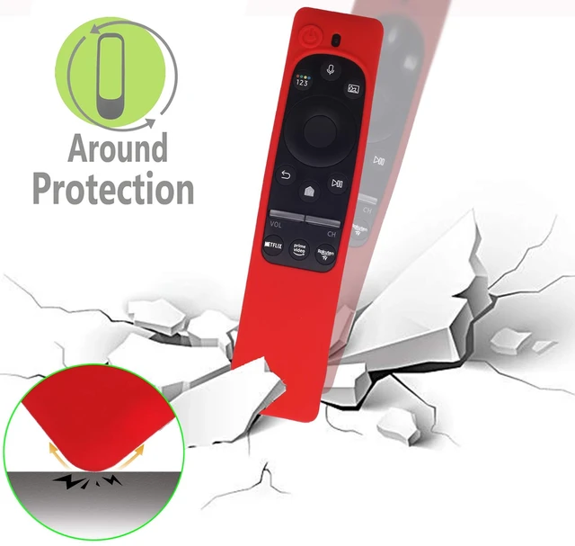 Alt view image 4 of 7 - Silicone Protecitve Case Cover for Samsung Smart TV Remote Control BN59 Series, with Magnet Anti-Lost Shockproof Soft Anti Slip Samsung Remote Control Cover(Luminus Green)