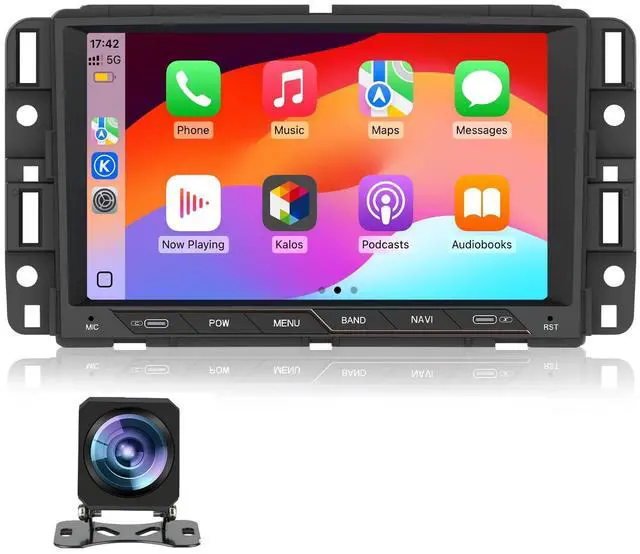 Main image of Car Radio Stereo for Chevy Silverado GMC Sierra Yukon 2007-2013 CarPlay | for Chevy Silverado GMC Sierra Yukon 2007-2013 Head Unit Radio CarPlay Android Auto GPS Bluetooth with Backup Camera