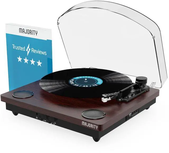 Main image of Vinyl Record Player with Bluetooth 5.3 in & Out | Record Player with Speakers & USB Recording | Bluetooth Record Player with AUX Input & RCA Output | Slipmat Included | Moto Turntable