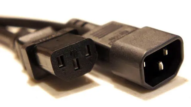 Alt view image 3 of 4 - 10 Pack of 2 Foot IEC 320 NEMA C13 C14 10A 18AWG AC Power Cord PDU to CPU Cables