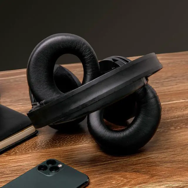 Alt view image 7 of 7 - Replacement Ear Pads for Sony MDR-RF985R RF970 RF970RK RF960RK RF960R RF925RK & MDR-DS6500 Headphones | Softer Leather, Luxurious Memory Foam, Added Thickness, Enhanced Noise Isolation | Black