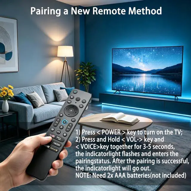 Alt view image 7 of 7 - RMF-TX920U Voice Remote Control Compatible with Sony Bravia/Google TVs | Backlit Voice Remote for Bravia 7, 8, 9 OLED 4K Ultra HD 2024 2025 2026, K55XR80, K65XR80, K77XR80