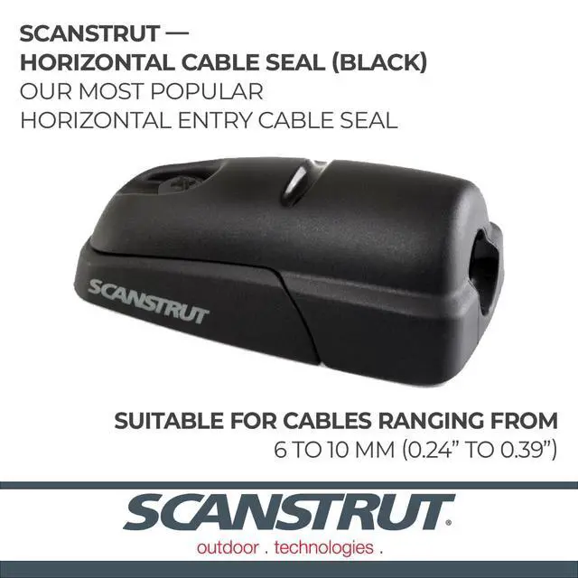 Alt view image 3 of 7 - DS-H10-BLK Horizontal Cable Seal for Cables from 6-10mm - Black