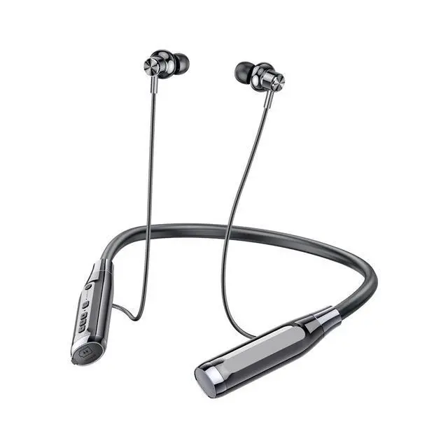 Alt view image 2 of 7 - 100H Playtime Wireless Bluetooth Headphones with TF Card Slot | Neckband Bluetooth Earphones Wireless Earbuds, Running Wireless Earbuds Bluetooth for Sports, Home Office, Video Conference