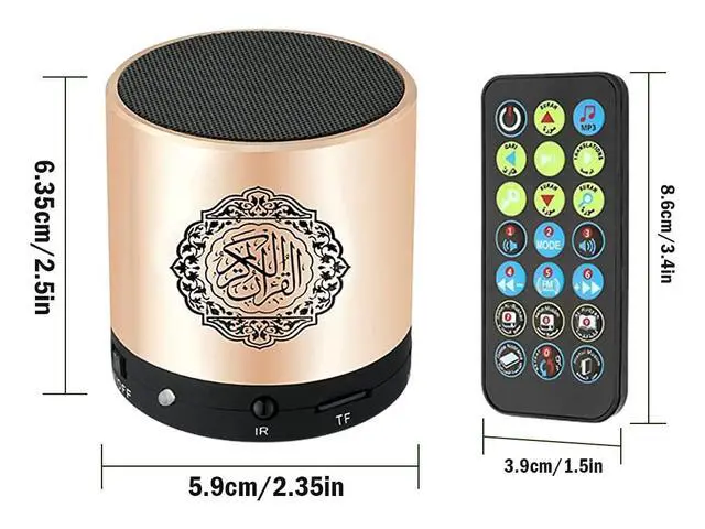 Alt view image 2 of 7 - Portable Digital Quran Speaker with Remote Control over18 Reciters and 15Translations Available Quality Qur'an Speaker Arabic English French, Urdu etc Mp3 FM Radio